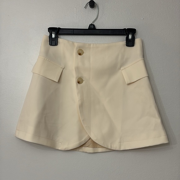 Commense Cropped Blazer Two Piece Wrap Skirt Set - Picture 6 of 9